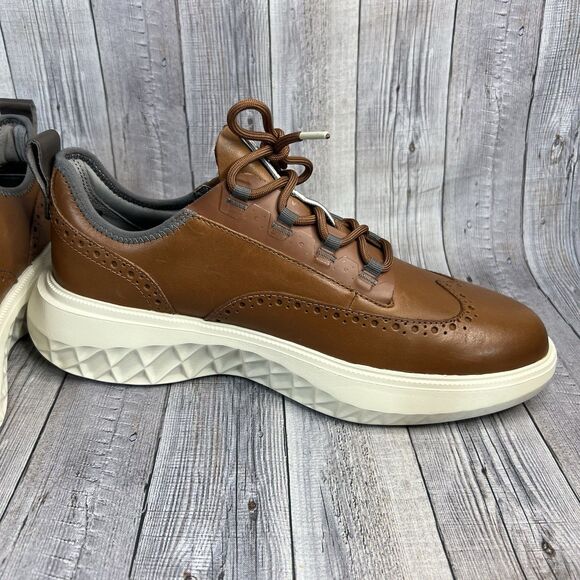 Cole Haan Zerogrand Work from Anywhere Oxford, Wingtip British Tan Men’s 9 W - Picture 8 of 11